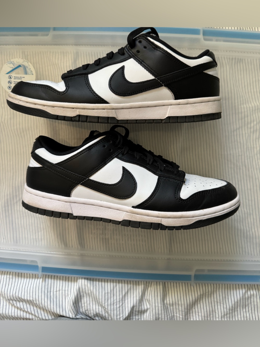 Nike Black and White Low-Top Sneakers — Classic Dunk Style